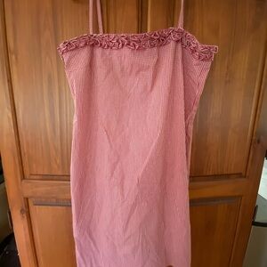 Ralph Lauren Black Label Red Gingham Midi Dress